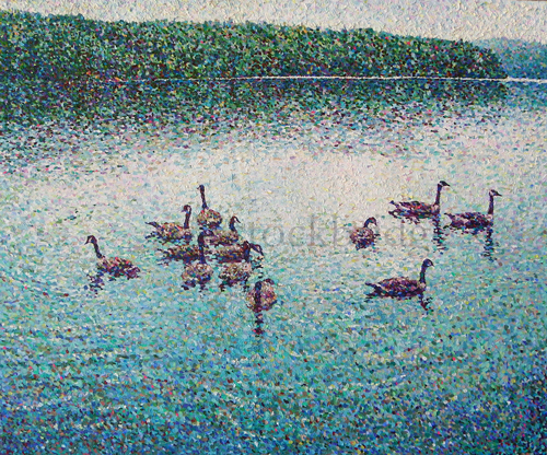 pointillist painting